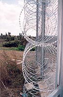 Security fencing concertina formation sample 5